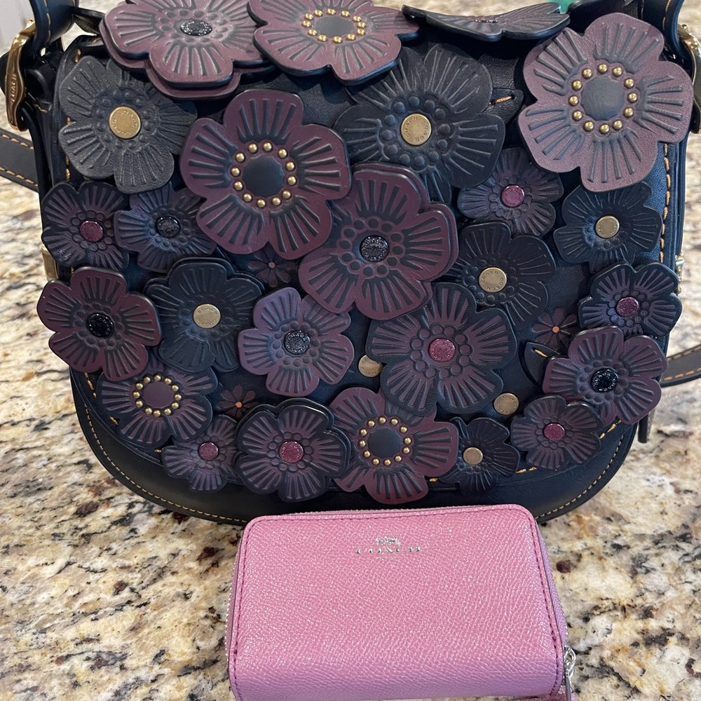 Coach handbag and wallet.